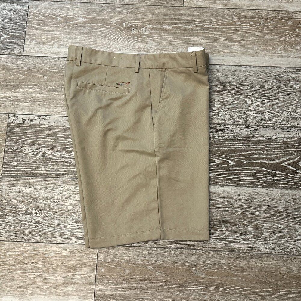 Men's Sz 36 Greg Norman Tasso Ella Khaki Tan Fantastic Shorts